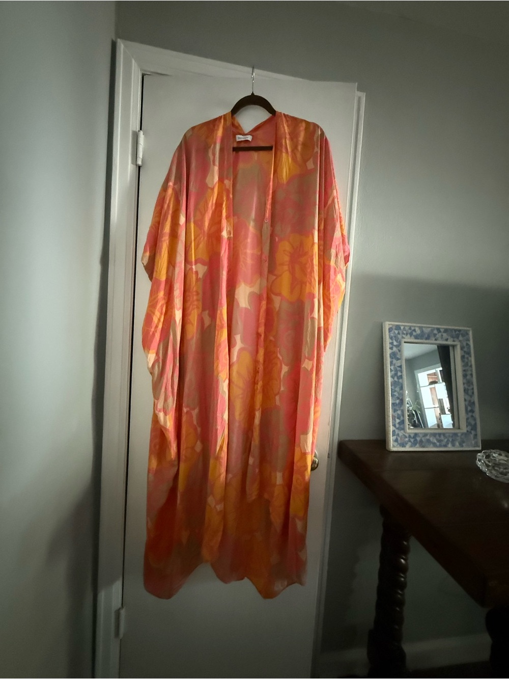 Rodebjer Agave Block Rose Kaftan